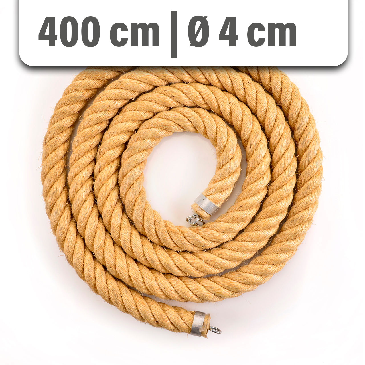 climbing rope made of SISAL 400 x 4cm