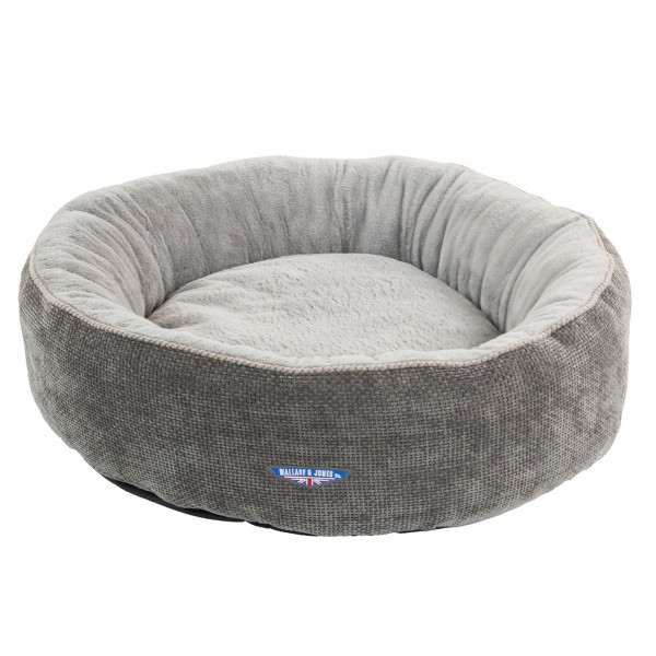 Hundebett "Balmoral" - Grau | L | 80 x 80 x 25 cm