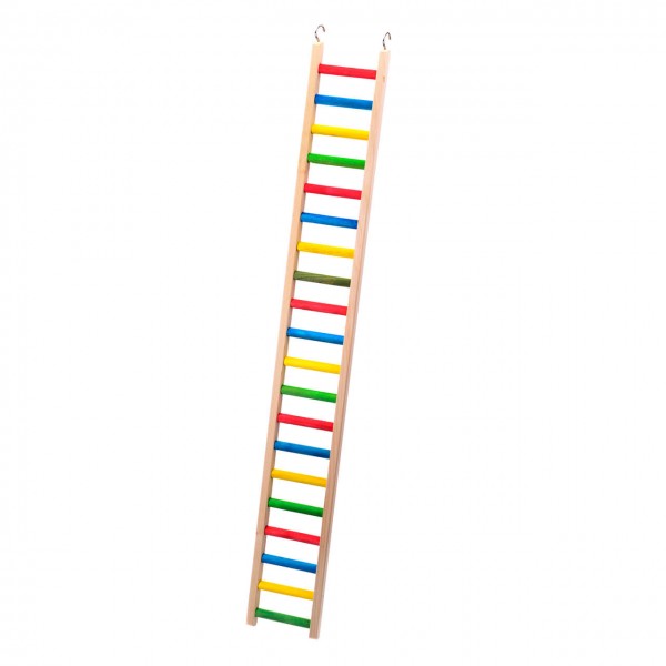 Holzleiter für Papageien - 120 cm | XXL Kletterleiter, Vogelleiter