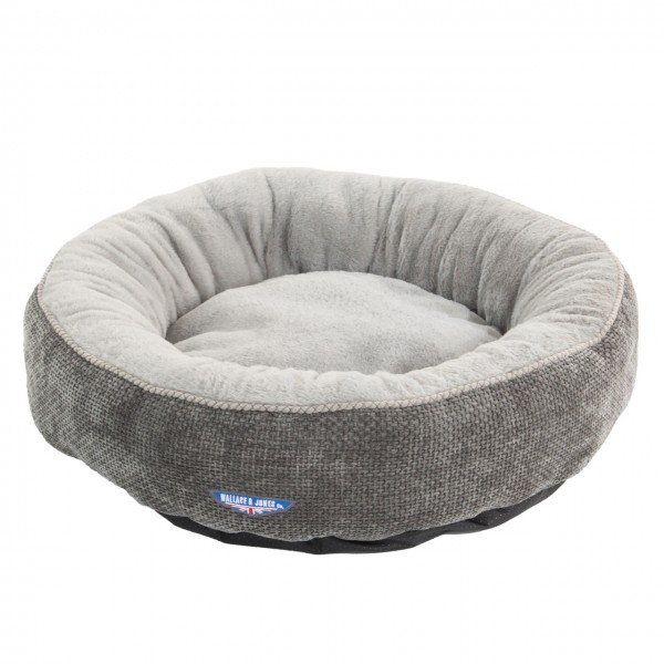 Hundebett "Balmoral" - Grau | M | 65 x 65 x 20 cm