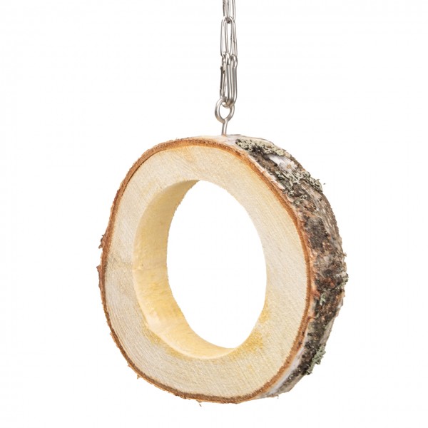 Sitzschaukel Ring - Natur Birke | Ø 15-18 cm | Öffnung ca. 10 cm | 3 cm breit