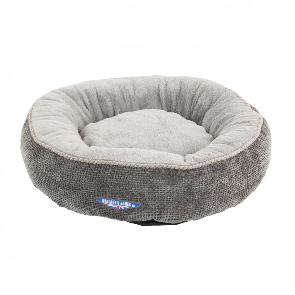 Hundebett "Balmoral" - Grau | S | 51 x 51 x 15 cm